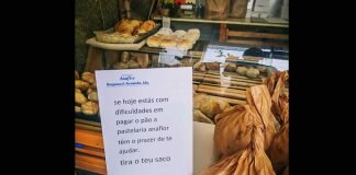 Pastelaria solidária oferece pão a quem precisar Pastelaria solidária